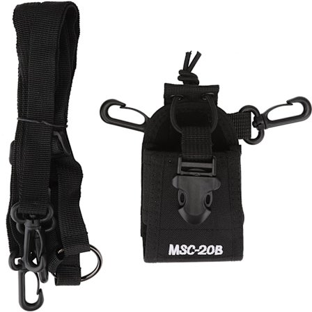 Universell skyddande nylon midjeväska för walkie-talkie + 1,1 m justerbart bälte för säkerhetsvakter