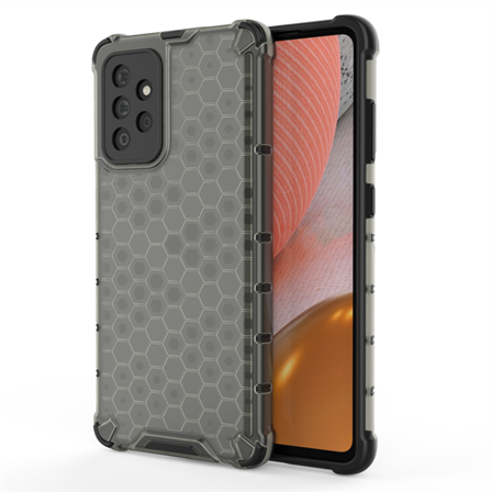 Honeycomb Case pansredeksel med TPU støtfanger for Samsung Galaxy A72 4G svart