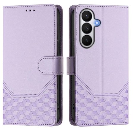 Mobilskal till Samsung Galaxy S26 / S26 Pro Impräntad Konstläder Lila