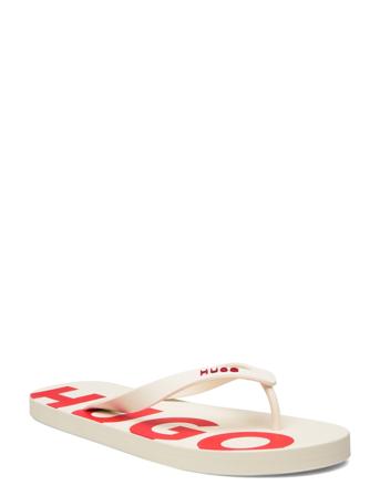 Arvel_Thng_Rblg_N Designers Sandals Flip Flops White HUGO