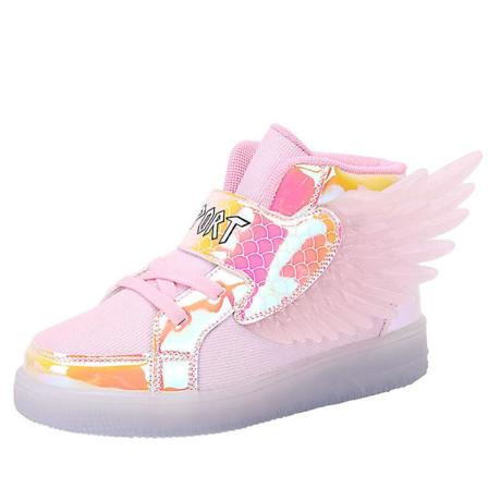 Barn Led Light Skor Pojkar Flickor Sneakers Löparskor 2Dh618 Pink 36