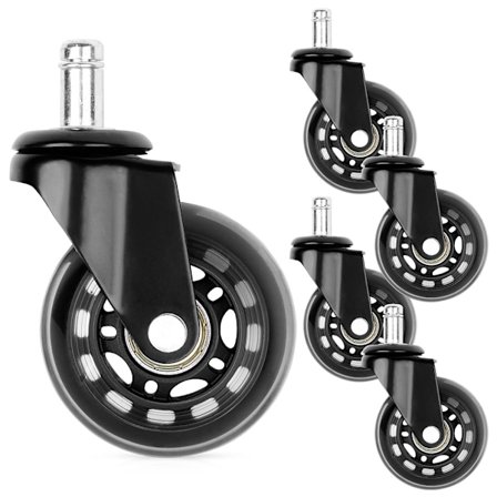 IKEA lænestol hjul gummi 6,3 cm / 10 mm 5 stk.
