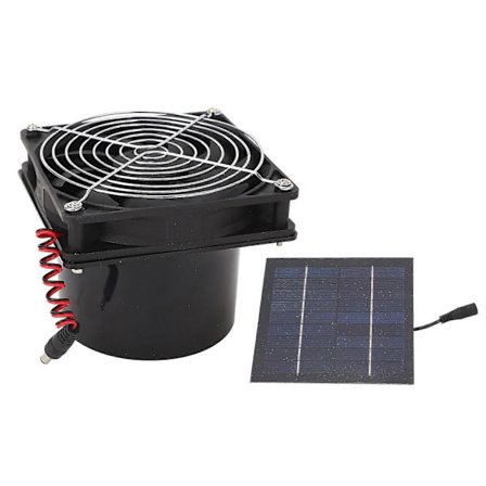 Solcellsdriven Fläkt Effektiv Värmeavledning Ventilation 50W Solpanel Fläkt Kit 512V
