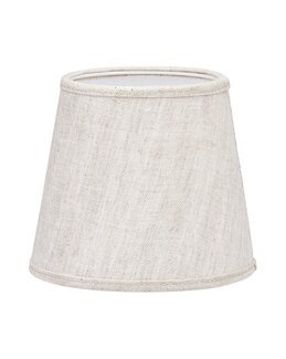Lampeskjerm Mia ensfarget 100 % lin Natur