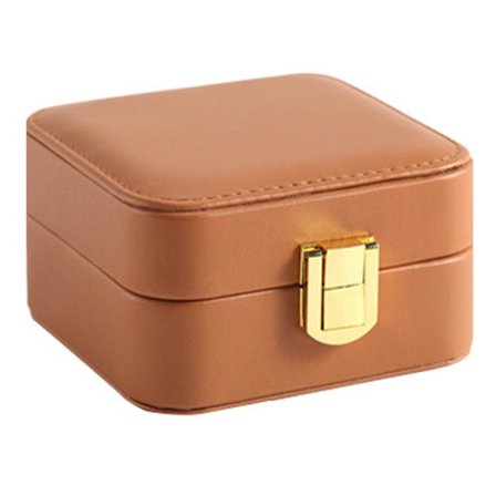 Liten resejuvelask, Mini smyckesorganisatör Bärbar display förvarings smyckeskrin för örhängen, ringar, halsband, armband, present till kvinnor 