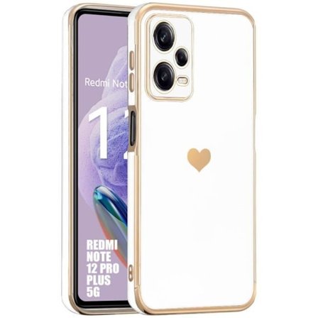 Coque - Xiaomi - Redmi Note 12 Pro Plus 5G - Stötsäker - Lyx - Hjärtmönster