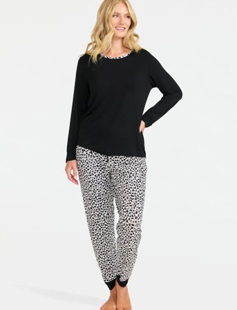 Damella of Sweden Pyjamas - Black - XL