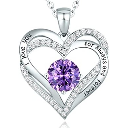 925 Sterling Silver Eternal Love Halsband Present till Mamma