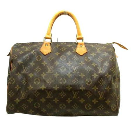 Louis Vuitton Vintage, Pre-owned Speedy 35 Monogram Handbag Bruin, Dames, Maat:ONE Size