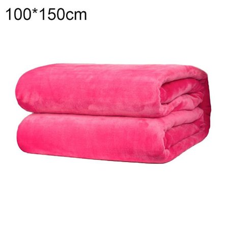 Polyester Mjuk Varm Enfärgad Filt Sovfilt Matta för Hem Sovrum Sängkläder