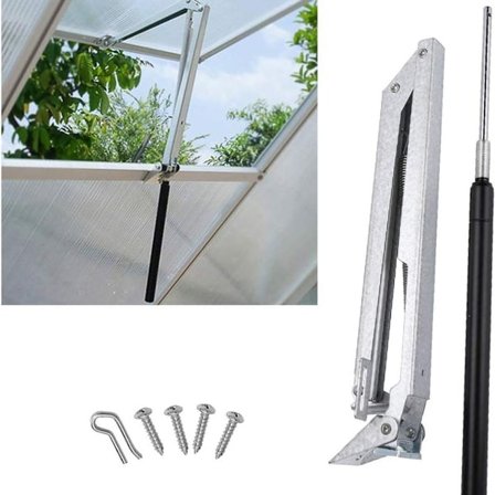 Automatisk vindusåpner enkel fjær for hagehus drivhus og