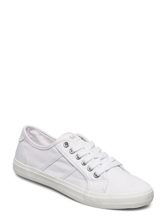 Namsos Shoes Canva Sneakers Hvid Leaf