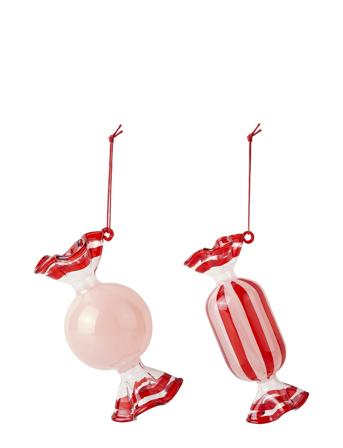 Candy Ornaments Home Decoration Christmas Decoration Christmas Baubles & Tree Accessories Pink Broste Copenhagen