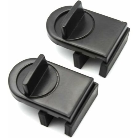 Sett med 2 skyvevinduslåser, barnesikring, justerbar skyvedør, barnesikring, barnesikring