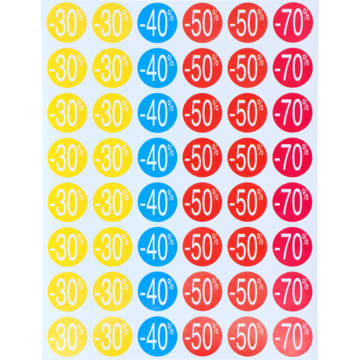 Etikett 30-70% 24mm