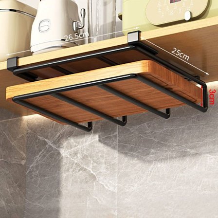 Skærebræt hængende stativ under kabinet opbevaringshylde 1 1