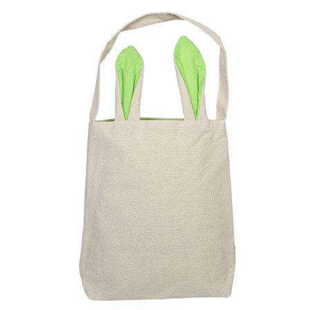 Påskhare Bag Hem Canvas Förvaring Påsk Bomull Burlap Gift Ba