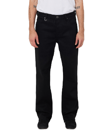 Neuw Julian Wide Sharp Black Byxor Herr Svart w31l32