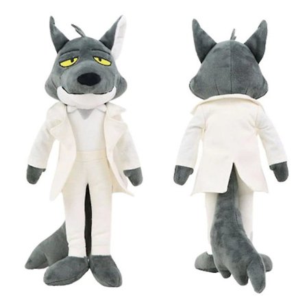 The Bad Guys Plush Toy Mr. Wolf Stuffed Animal Doll For Kid Gift