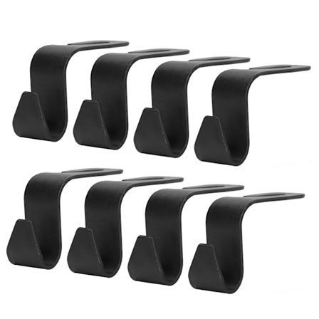 8 stk. Bil nakkestøtte krog ABS taskeholder Universal til køretøj tøj frakker tasker