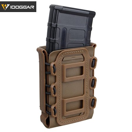 IDOGEAR 5,56 mm 7,62 mm Fast Mag-påse Tactical Magazine-påsar Molle Bälte Snabbfäst bärare Soft Shell Rifle Mag Carrier