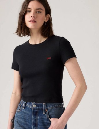 Levi's Essential Sporty Tee Emb Cavia - Black - L