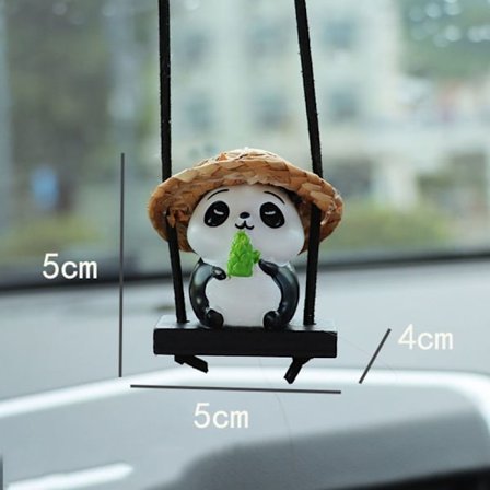 Panda Bil Interiör Prydnad Bil Backspegel Pendel D D