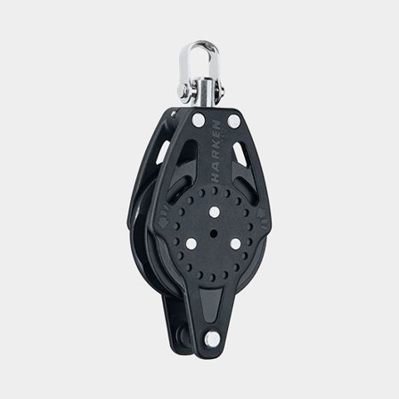 Harken 75mm Ratchamatic Block - Swivel, Becket (2681)