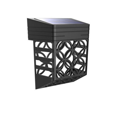Solcells drivna trädgårdslampor, 2 st vattentäta utomhus solcellslampor, vägglampor för grindar, staket, väggar, trädgårdsdekoration