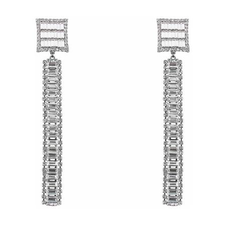 Alessandra Rich Earrings Faba2526 Grå, Dame Øreringe, Størrelse: ONE Size