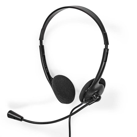 NEDIS Headset CHSTU110BK On-Ear USB-A/C - Lyreco - Datorprodukter - Kringutrustning - Datorheadset