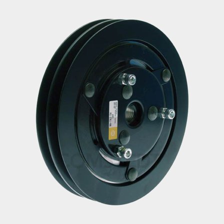 Jabsco remskiva 2xA spår för magnetkoppling till impellerpumpar, tillverkad i slitstark svart metall för marin miljö