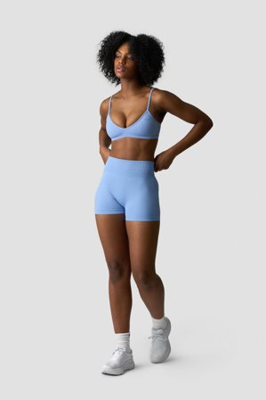 ICANIWILL - Define Seamless V-Shape Shorts Soft Blue- Sport kurze hose - Damen - ICIW