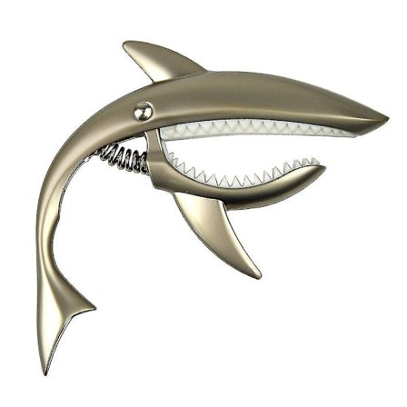 Metal Guitar Capo Hajformet Capo Til Akustisk Og Elektrisk Guitar Med God Greb (1stk, sølv)