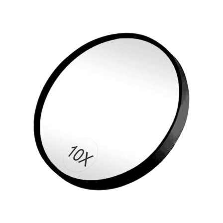UNIQ Makeup spejl 10X forstørrelse med sugekop - Sort