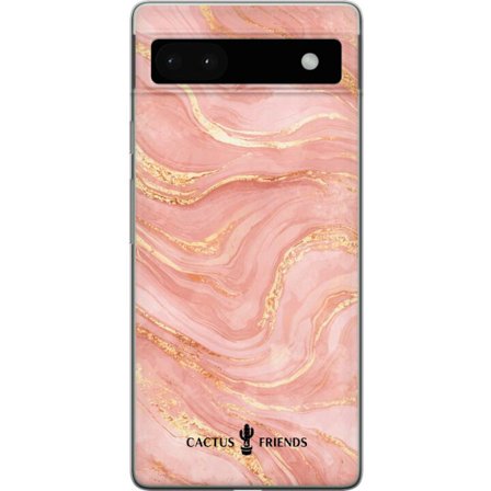 Yhteensopiva Puhelinkuori Google Google Pixel 6a Cactus and Friends – RoseGoldFlow