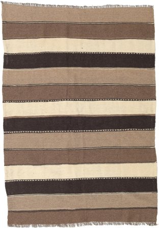 Kilim Rug 134X198 Brown/Orange Wool, Persia
