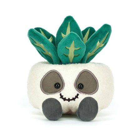 Jellycat 14 cm Amuseables Skull Planter mjukdjur