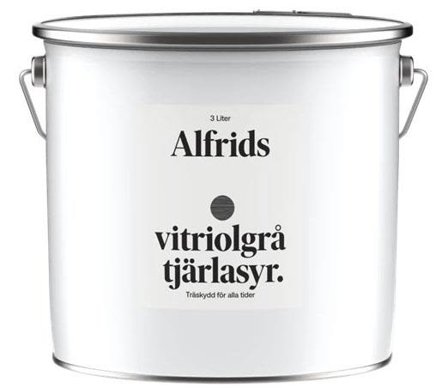 Alfrids Produkter V430026 Tjärlasyr vitriolgrå 3 l, Färg & tapeter
