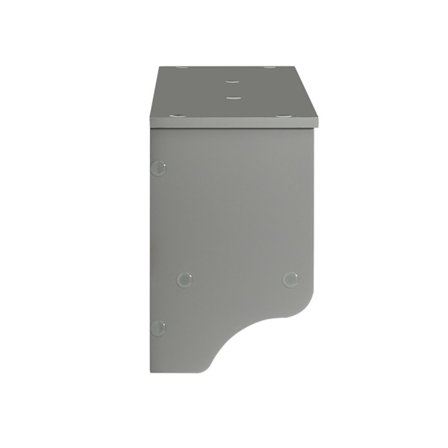 SoBuy Vægmonteret knagerække med 3 hylder i grå 100x20x31cm, moderne FRG282-HG