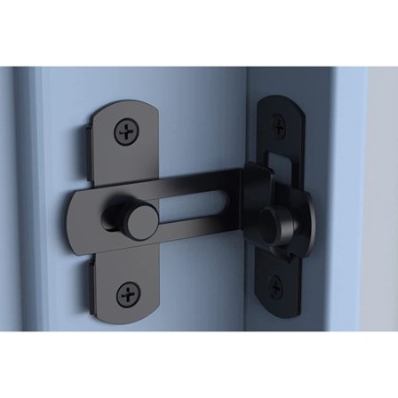 Svingdør Skyvelås, 90 Grader Rustfritt Stål Vinkel Dør La