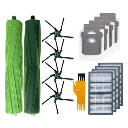 Sidoborste, HEPA-filter, dammsugarpåsar, reservdelar för robotdammsugare S9 9150 / S9+ Plus 9550