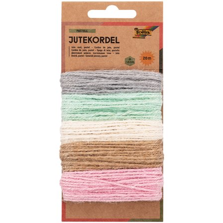 Folia Ficelle de jute pastel 20 m