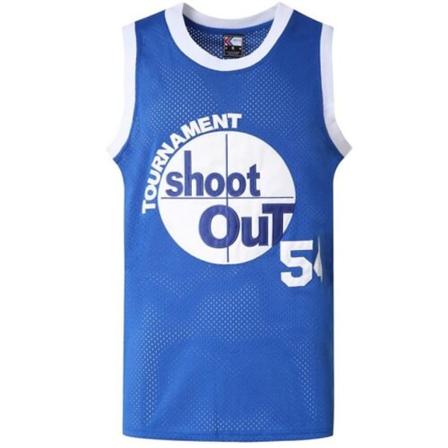Mænd Kvinder Basketballtrøje JORDAN 23# IVERSON 3# MOTAW 23# voksen Kortærmet Sport Løbe T-shirts Unisex blue l#54 S