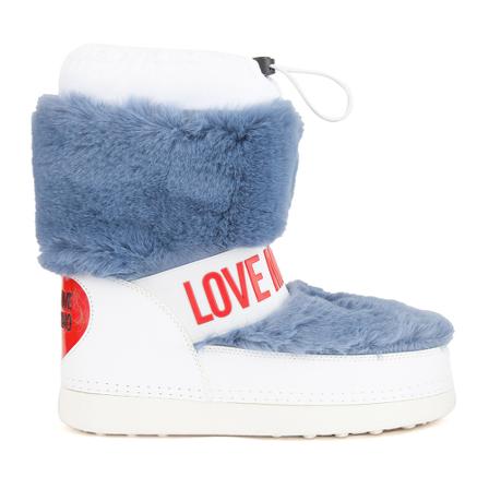 Love Moschino, Winter Boots Wit, Dames, Maat:35 EU