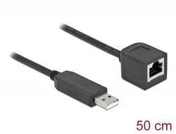 Delock seriell adapter - 50 cm - svart