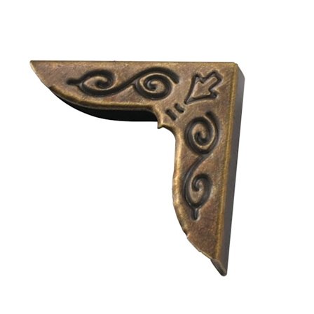 40 stk Vintage Metal Bogkantsbeskyttere, Metalhjørnebeskyttere til Bøger, Hjørnebeskyttelse til Scrapbooking Bog Hjørne Fotoalbum Hjørner Dec