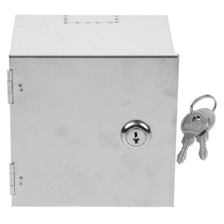 Metallinen pistorasiakotelon suojakotelo ulkokäyttöön, ruostumattomasta teräksestä valmistettu pistorasiakotelo lukolla