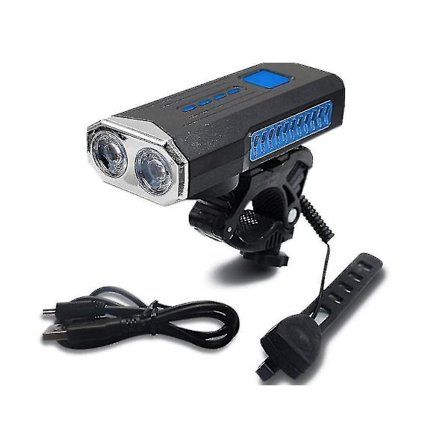 LED Sykkellykt Kraftig Lommelykt Hornlys Oppladbar