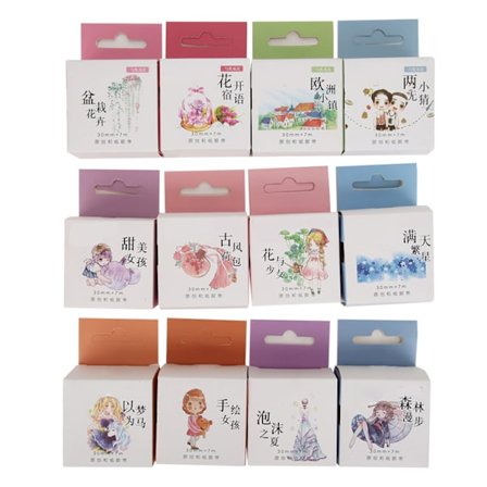 Washi Tape 30mm bred manuel dekorativ DIY klistermærke genanvendelig tape til dagbog notesbog